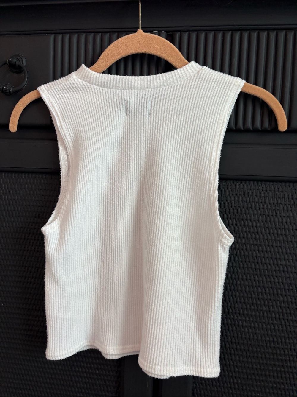 Volcom White Ribbed Tank Top - Picture 3 of 3